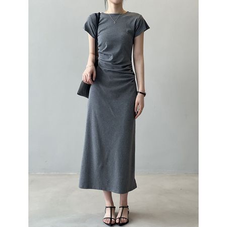 French Style Waist Dress New Summer Design T-Shirt Dress
